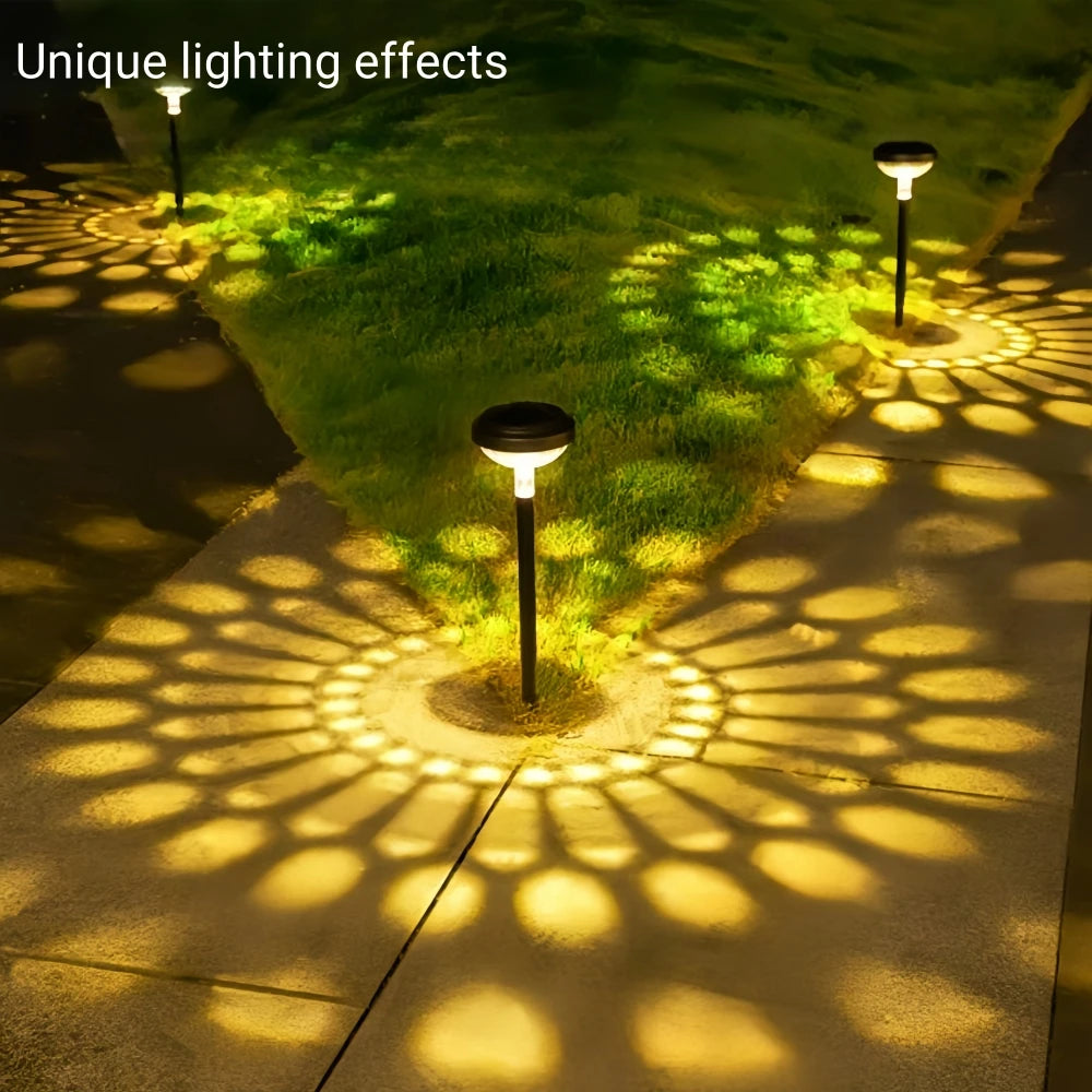 Helle Solar-Projektor-Wegeleuchten – 2 Lichtmodi, LED Außenleuchte IP67 Wasserdicht, Solarbetriebene Gartenstrahler für Rasen & Hof Kaufschwan®