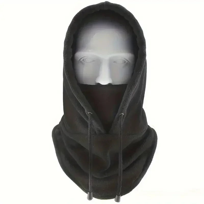 Winter Thermo-Fleece Kapuzenmütze – Winddichte Outdoor Skimaske | Unisex Halswärmer für Damen & Herren beim Radfahren & Wintersport