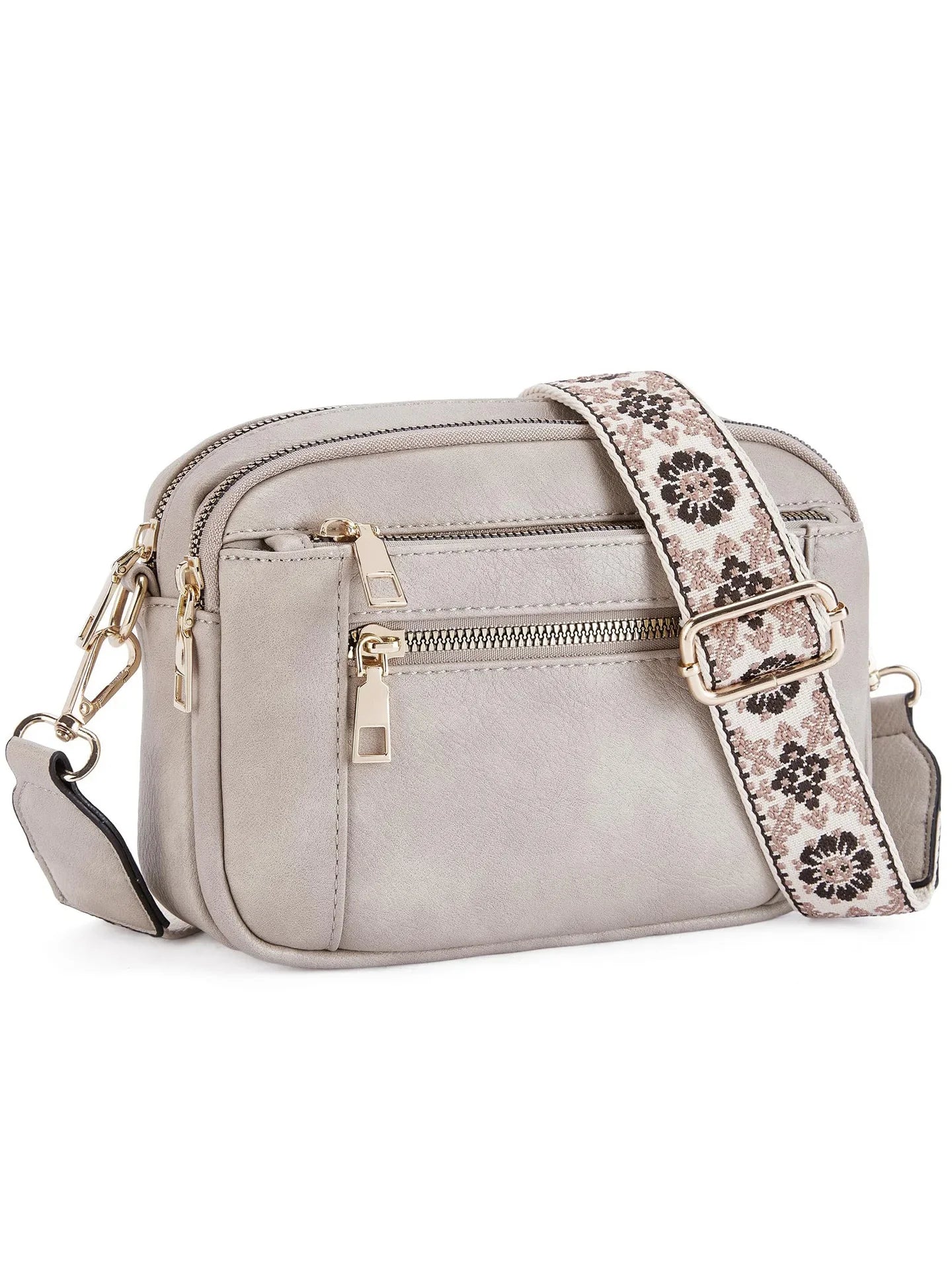 Multifunktionale Color Block Crossbody Tasche – Damen PU Leder Schultertasche & Geldbörse mit Verstellbarem Riemen Kaufschwan®