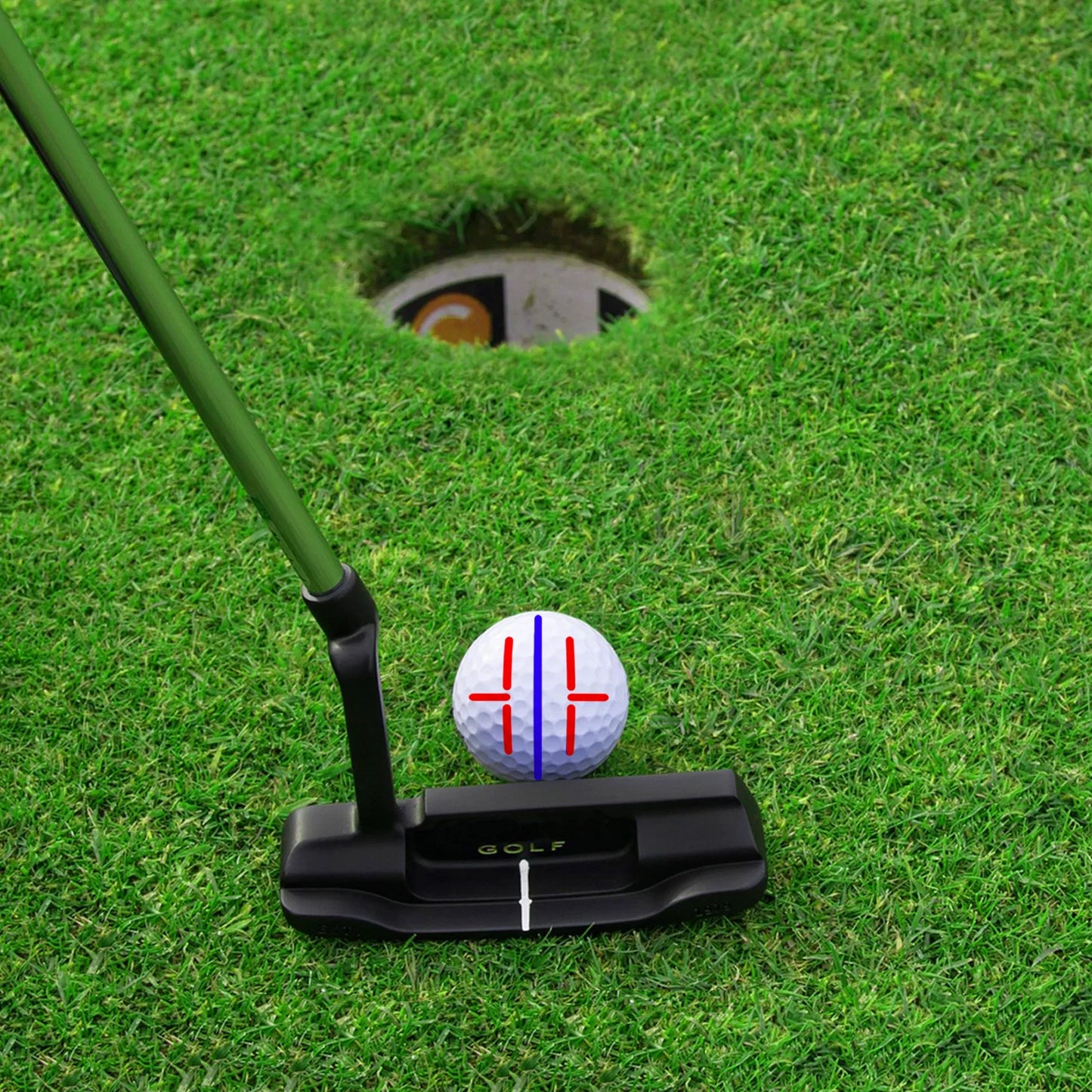 Golf Ball Markierungs- & Ausrichtungstool – 2 Stück Schablonen Set | Präzise Golfball Markierung & Identifikation für Golfer Kaufschwan®