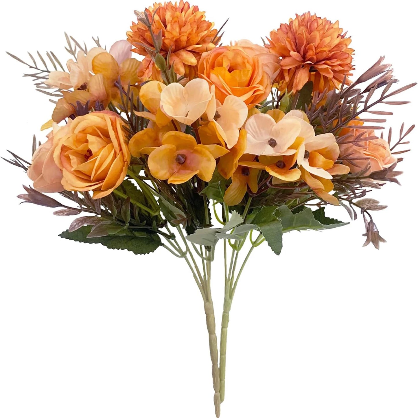 Künstliche Seidenrosen – Realistische Kunstblumen für Hochzeit, Zuhause & Feste | Brautstrauß, DIY Basteln, Kränze & Fotodekoration Kaufschwan® Orange