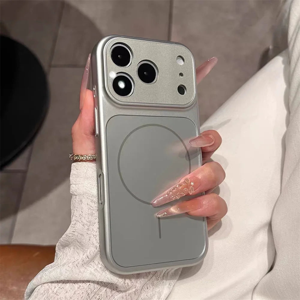 Elegante Matte Weinrote MagSafe-Hülle für iPhone 18 Pro & iPhone 18 Pro Max – Magnetische Stoßfeste Schutzhülle mit Kameraschutz Kaufschwan®