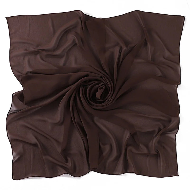 85×85CM Kopftuch – Damen Quadrat Hijab | Muslimisches Einfarbiges Kopftuch, Modischer Schal & Unterkopftuch