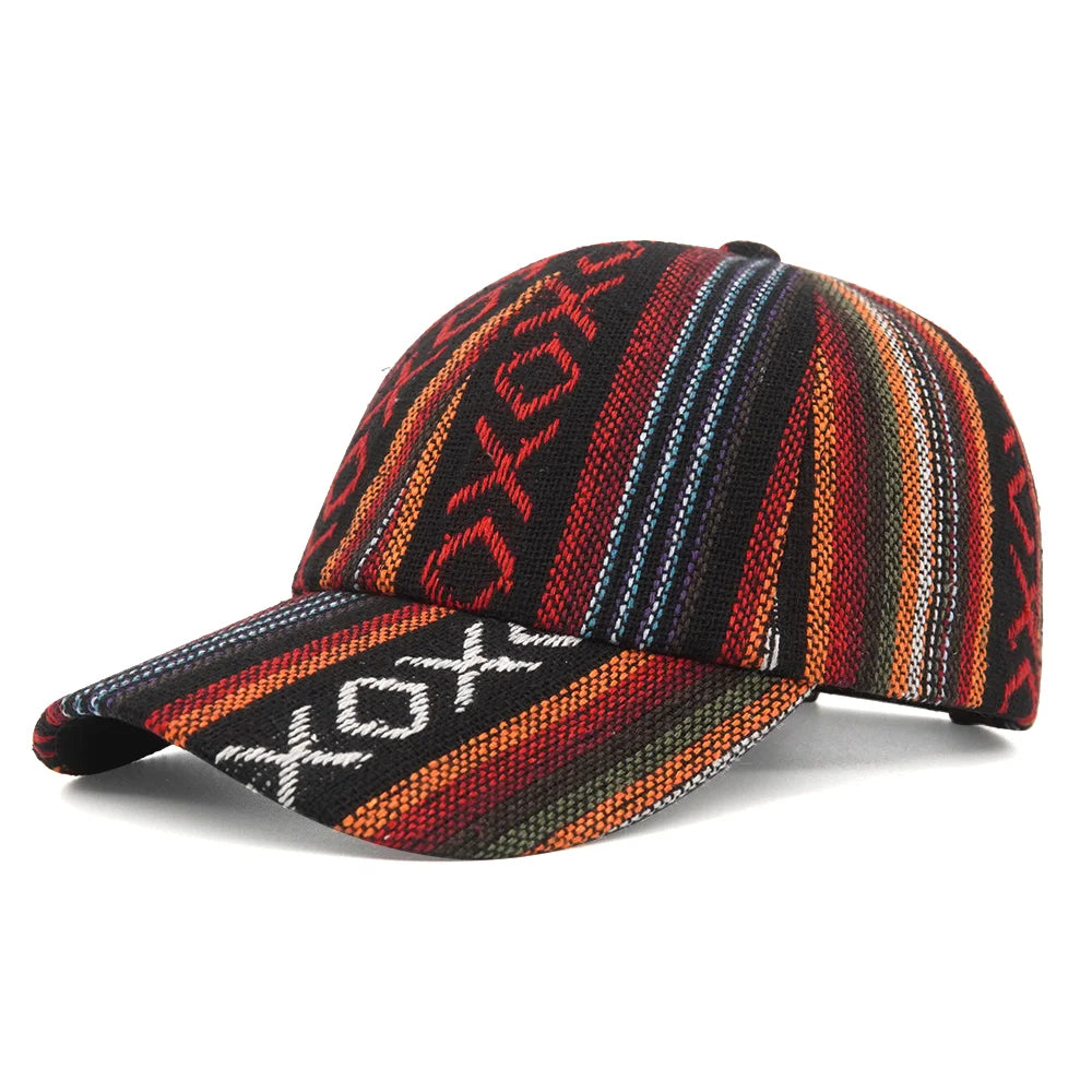 Bohemia Print Baseballkappe | Damen & Herren Boho Stil Sonnenhut | Baumwolle Verstellbar Snapback Outdoor Cap Kaufschwan® 7