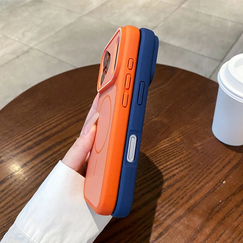 Hochwertige zweifarbige MagSafe-Schutzhülle für iPhone 18 Pro & iPhone 18 Pro Max – Stoßfeste Hülle mit schützendem Kamerarand Kaufschwan®