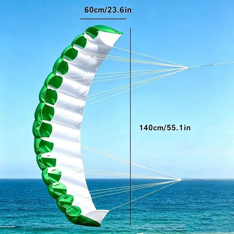 Zweileiner-Matratzendrachen aus Nylon – Lenkbarer Winddrachen für Anfänger, Strand und Sportliche Freizeit im Freien Kaufschwan®