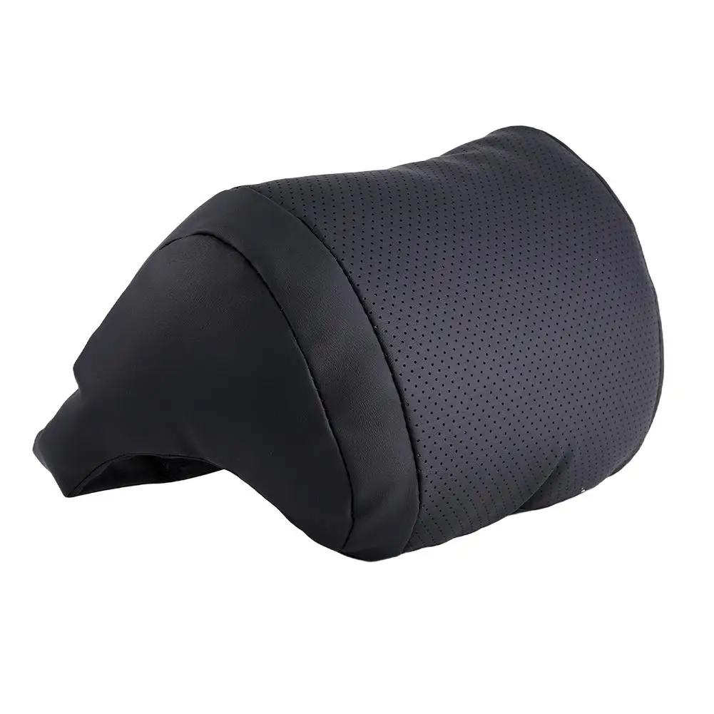 Universelles Auto-Nackenkissen für Kopfstütze – Ergonomische 3D-Form mit Weicher Flauschiger Nackenstütze Kaufschwan® Schwarz