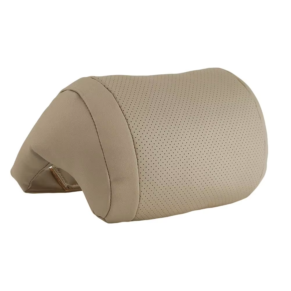 Universelles Auto-Nackenkissen für Kopfstütze – Ergonomische 3D-Form mit Weicher Flauschiger Nackenstütze Kaufschwan® Beige