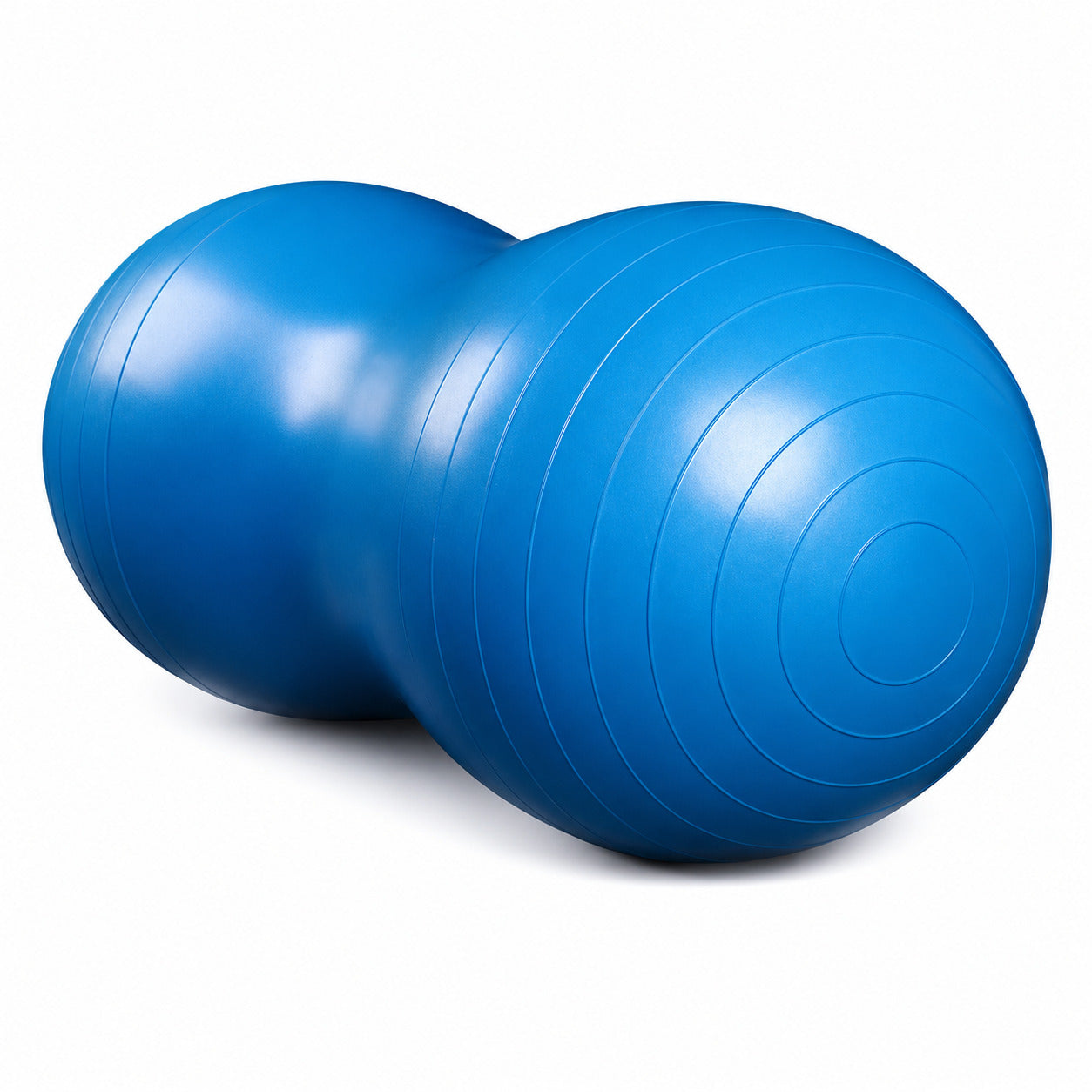Aufblasbarer Erdnussförmiger Pilates- und Massageball aus PVC mit Anti-Burst-Funktion für Yoga, Fitness, Gleichgewichtsübungen und Heimtraining Kaufschwan® Blau